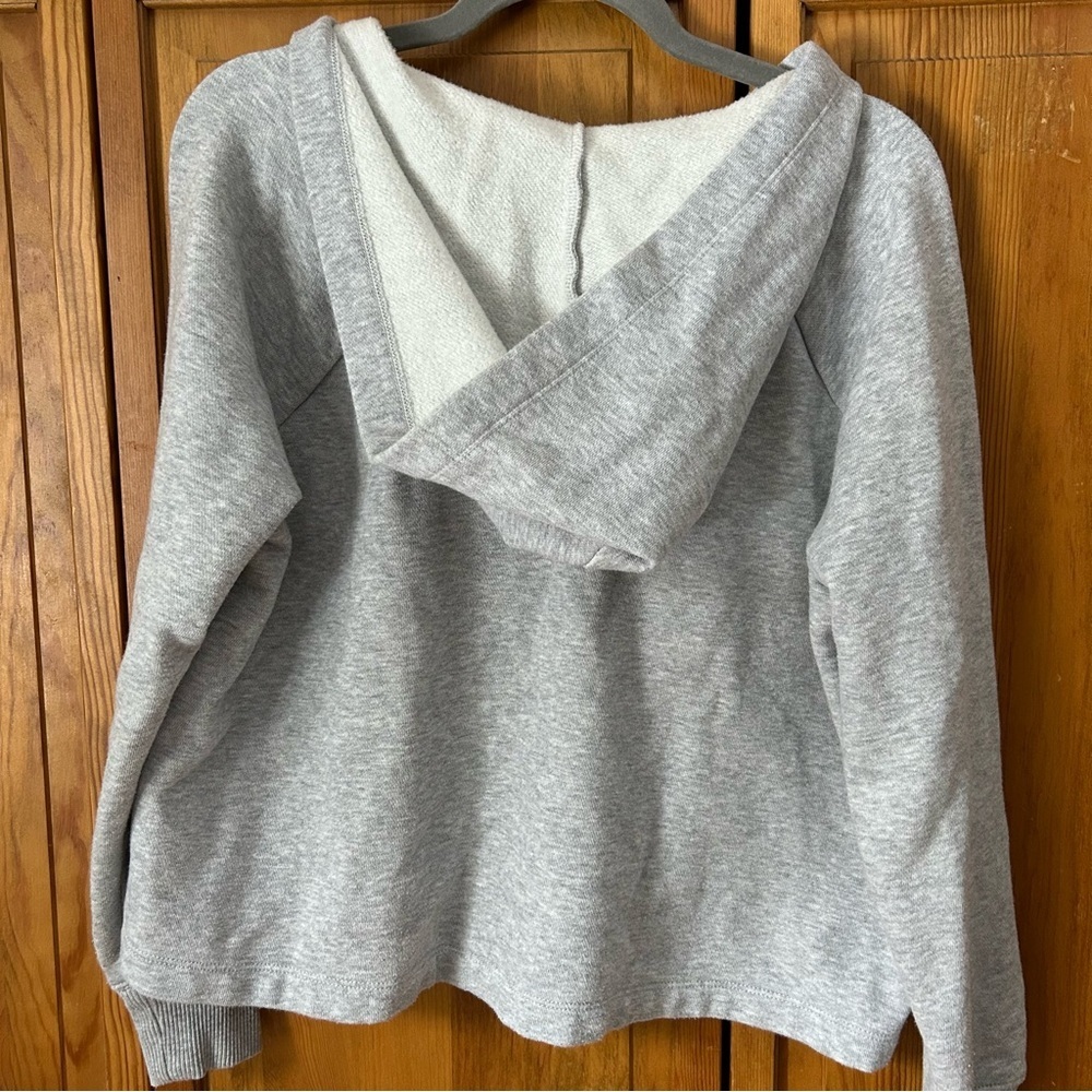 Aerie Heather Gray Lace-Up Sweatshirt - Picture 4 of 4
